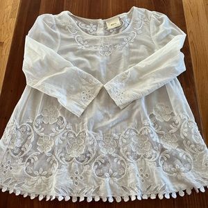 Maeve (Anthropology) embroidered, beaded lace top